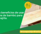 Los beneficios de usar fibra de bambú para la vajilla.